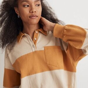 Striped Rugby Polo Shirt